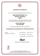 Certificado de Calidad - ISO 9001:2015
